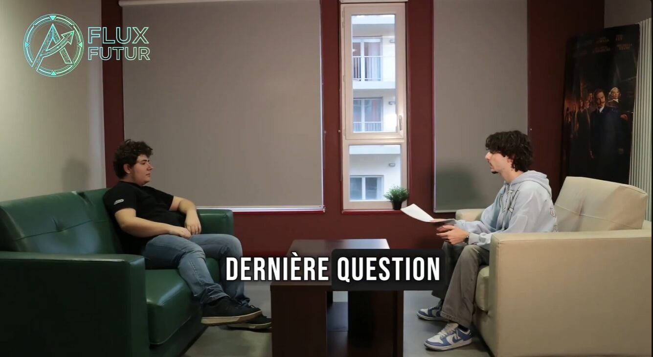 Capture de l'interview - plan large