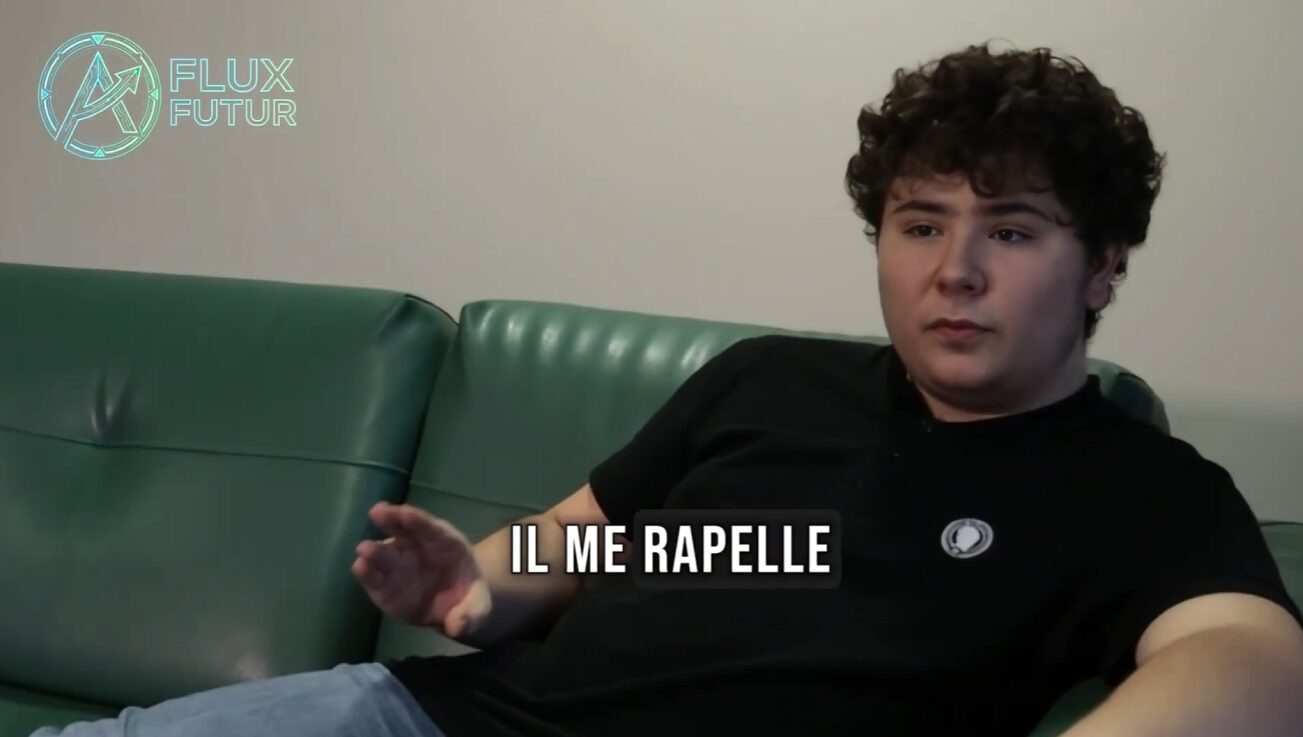 Capture de l'interview - gros plan
